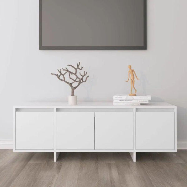 Minimalist TV Table - MDF - White by Alhome - ALHOME