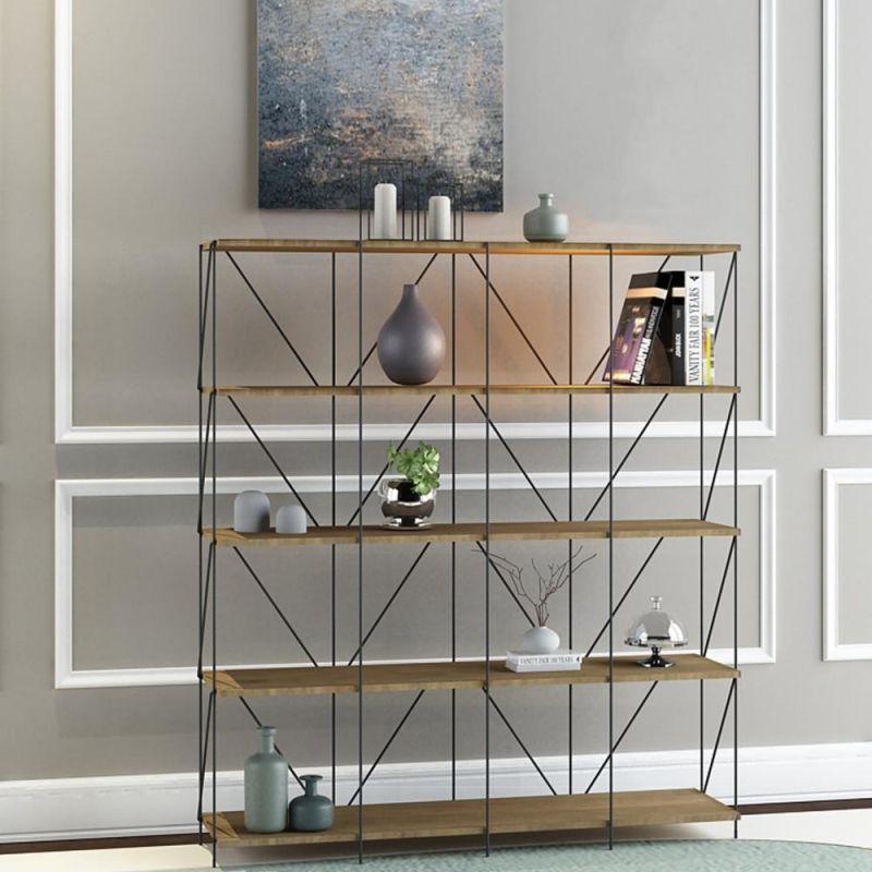 Multi-Use Malaysian Wood Shelving Unit - 5 Layers - By Baity - ALHOME