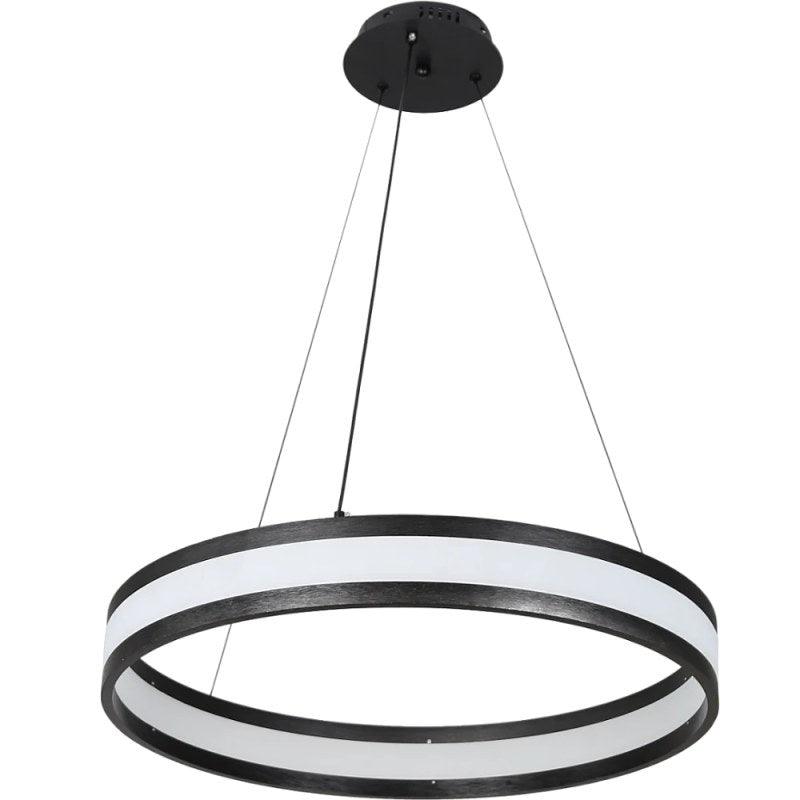 Modern Black Chandelier With 3 Lights - 48 W By Alhome - ALHOME