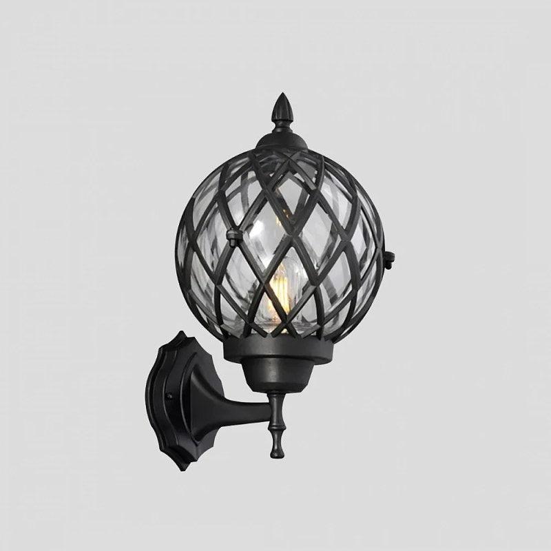 Small Transparent Black Mesh Wall Lantern - By Alhome - ALHOME