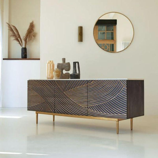 Luxurious Marble Buffet - Modern Sophistication By Alhome - ALHOME