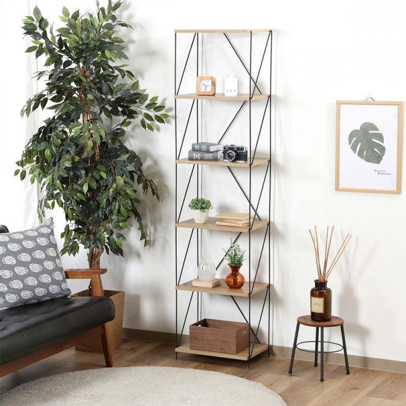 Multi-Use Shelving Unit From Malaysian Wood With 6 Layers - By Baity - ALHOME