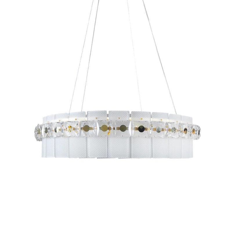 Modern Gold Chandelier - 12 Lights - 80 cm - Lamp Base Size E14 By Alhome - ALHOME