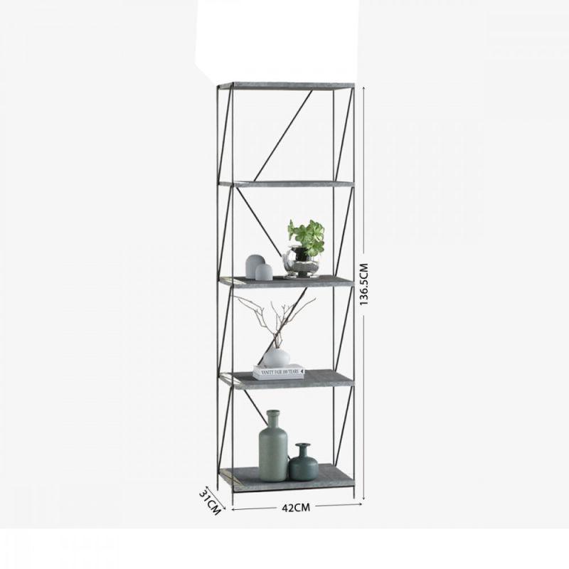 Multi-Use Malaysian Wood Shelving Unit - 5 Layers - By Baity - ALHOME