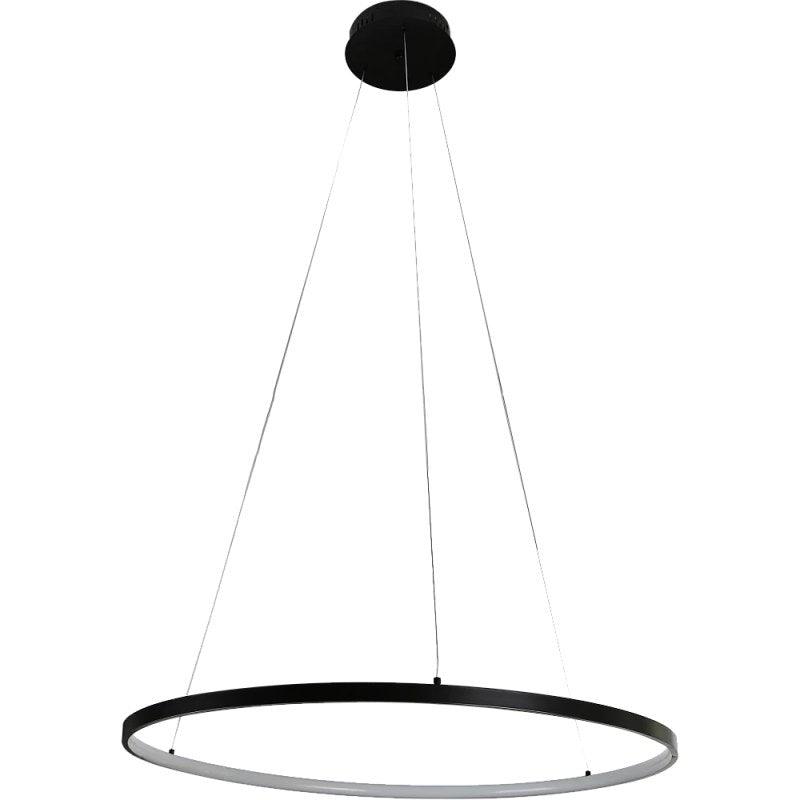 Modern Chandelier, Lighting Color Yellow - 20 Watts - Black By Alhome - ALHOME