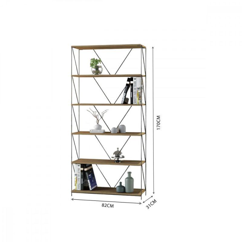 Multi-Use Shelving Unit From Malaysian Wood With 6 Layers - By Baity - ALHOME