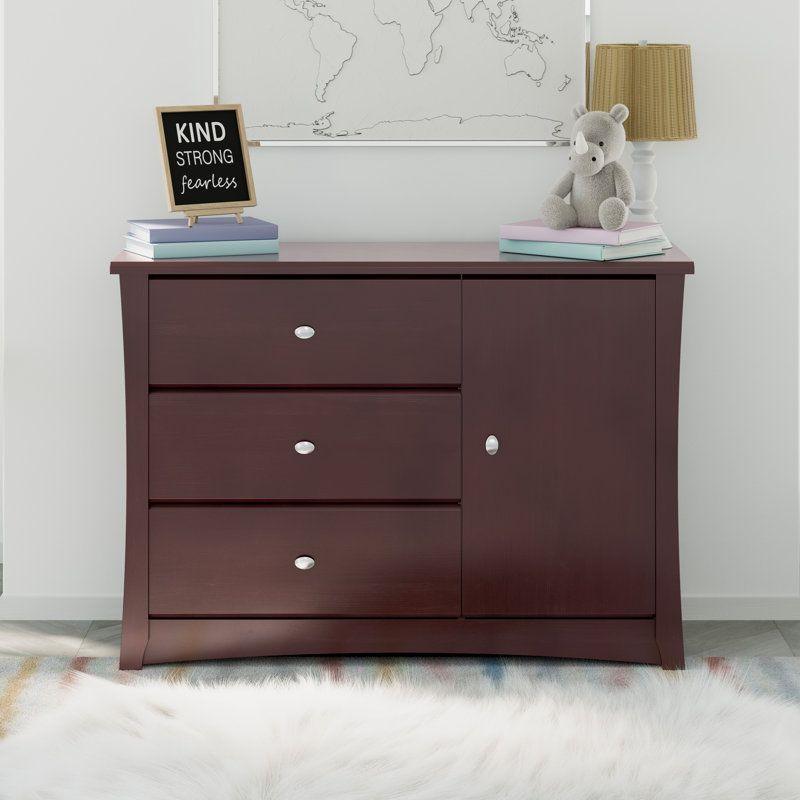 Kids Dresser: 118x42x83 Wood, Dark Chocolate by Alhome - ALHOME