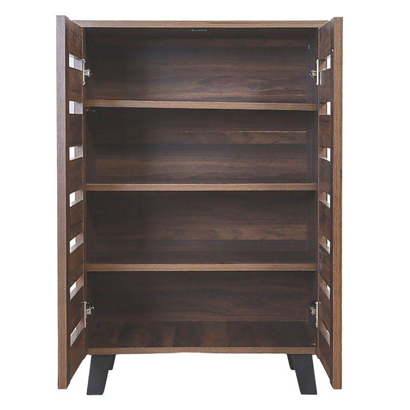 Shoe Organizing Cabinet With Two Doors - Brown - 60x32x87.3 cm - By Baity - ALHOME