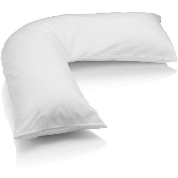 V-Shaped Pillow Microfiber - 90x50X15 cm - White By In House - ALHOME