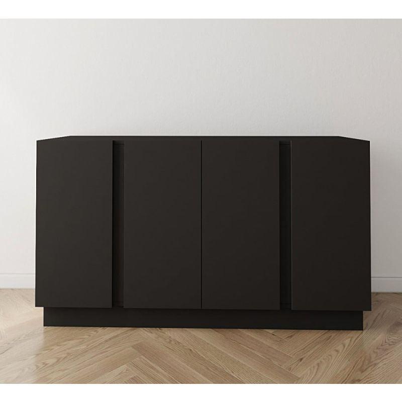 Black Coffee Corner with Drawers By Alhome - ALHOME