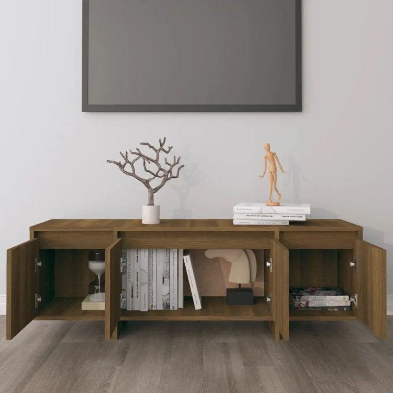 Classic Brown MDF TV Table: Timeless Design for Your Living Room by Alhome - ALHOME