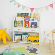 Kids Bookcase: 84x26x84 Wood, White by Alhome - ALHOME