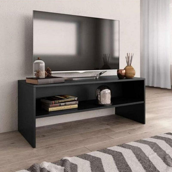 Black TV Unit With Modern Sophistication By Alhome - ALHOME