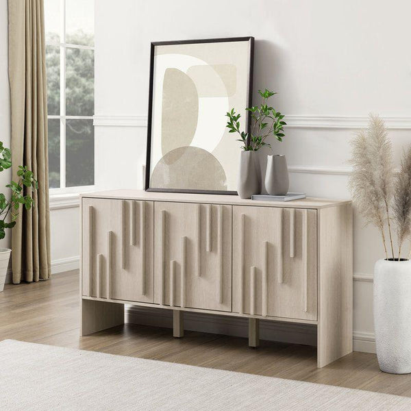 Sleek Wood Buffet Table By Alhome - ALHOME