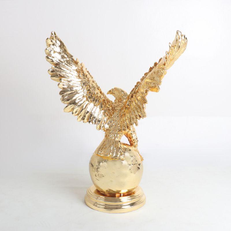 Big Metal Eagle Decor Sculpture - Gold By Alhome - ALHOME