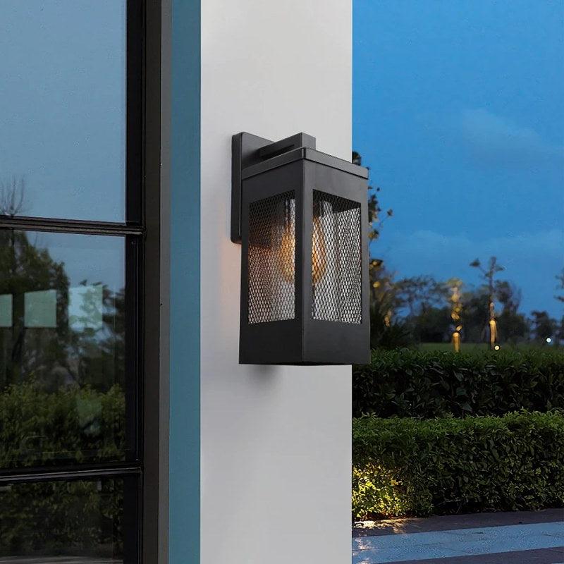 Wall Lantern - Black - 6247W/Bk - By Alhome - ALHOME