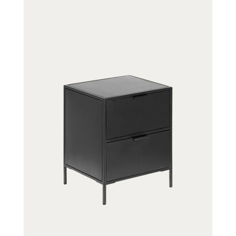 Black Engineered Wood Nightstands - Size: 60x40x55 By Alhome - ALHOME