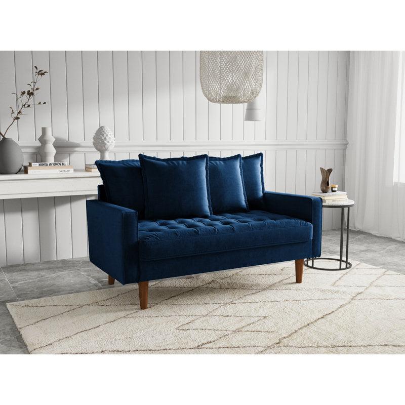 Modern Luxurious Velvet 2 Seater Sofa - 180x85x85 cm - By Alhome - ALHOME