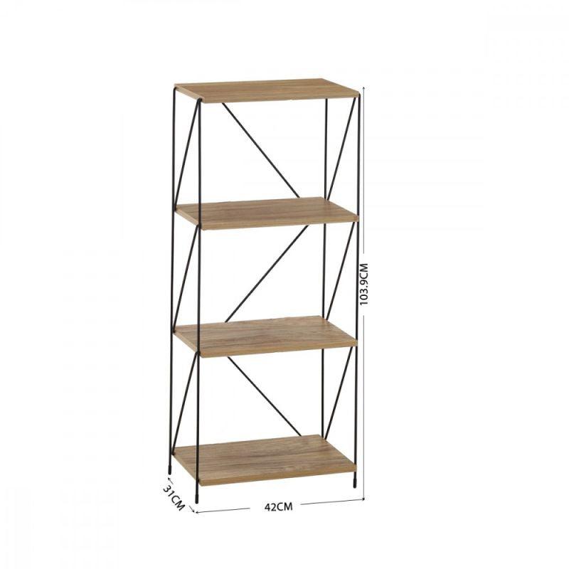 Multi-Use Shelving Unit From Malaysian Wood - 4 Layers - By Baity - ALHOME