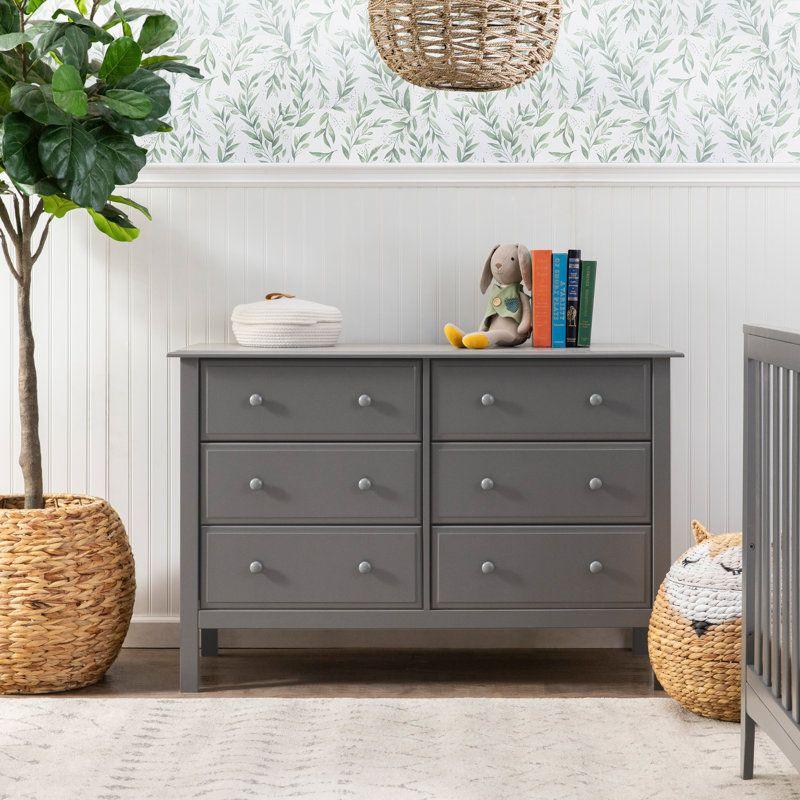 Kids Dresser: 120x47x80 Wood, Grey by Alhome - ALHOME