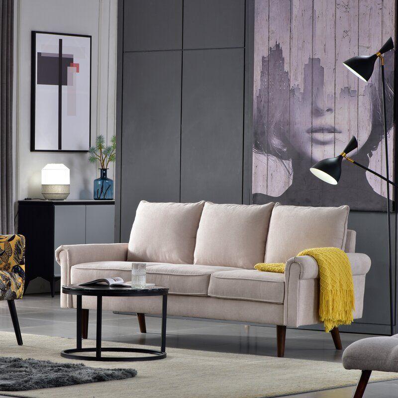 Modern Cozy Velvet 3 Seater Sofa - 240x85x85 cm - By Alhome - ALHOME