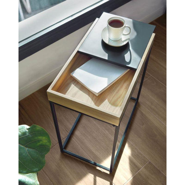 Beige Engineered Wood Side Table - Size: 100x30x40 By Alhome - ALHOME