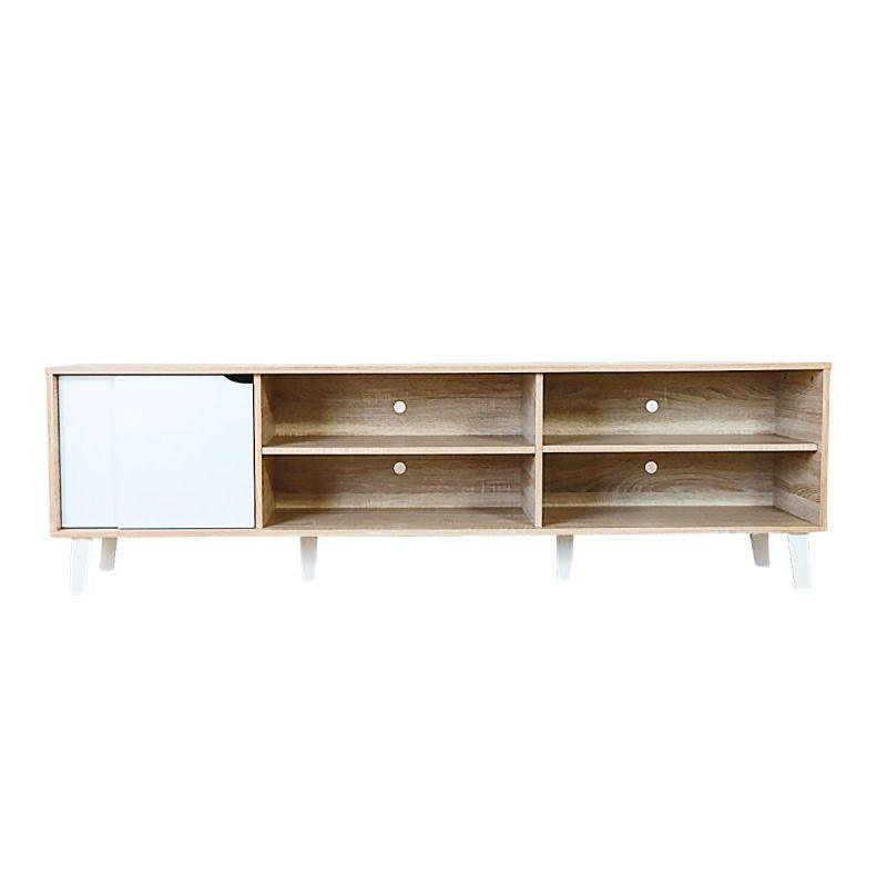 Tv Table From Malaysian Wood - Wooden - 181x40x54.5 cm - By Baity - ALHOME