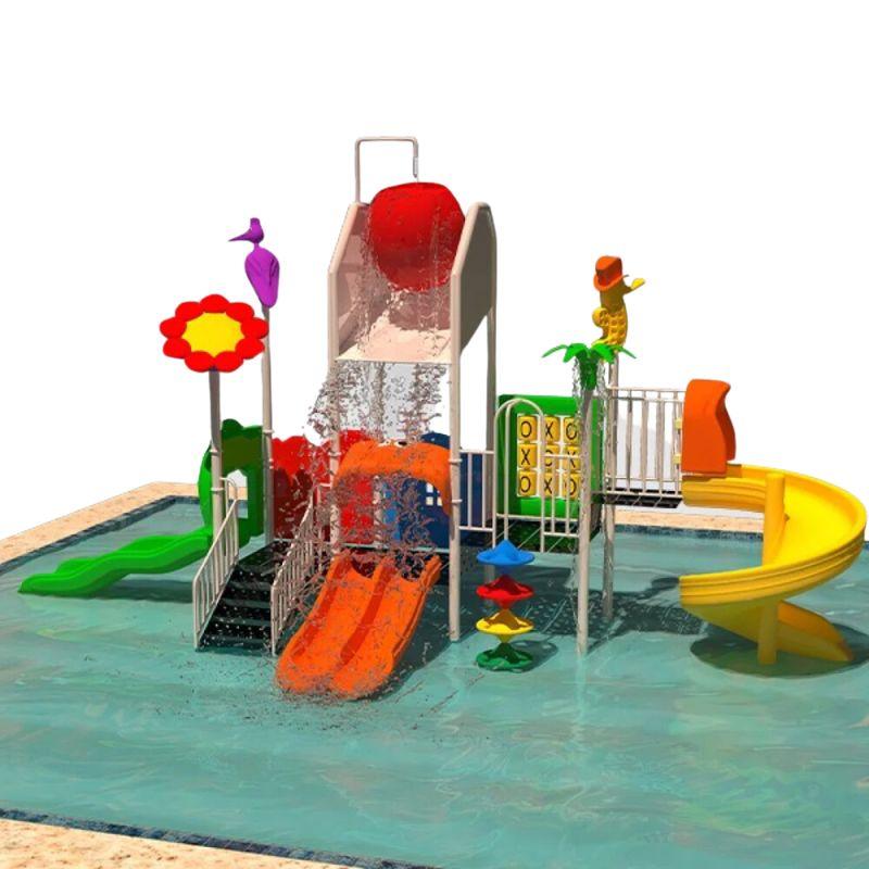 Water Games Set: Roller Coaster Slide And Three Small Slides by Alhome - ALHOME