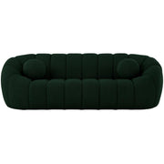 3-Seater Deep Green Boucl√© Sofa By Alhome - ALHOME