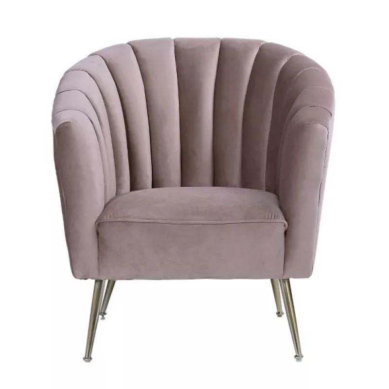 Modern Chic Velvet Arm Chair - 80x85x85 cm - By Alhome - ALHOME