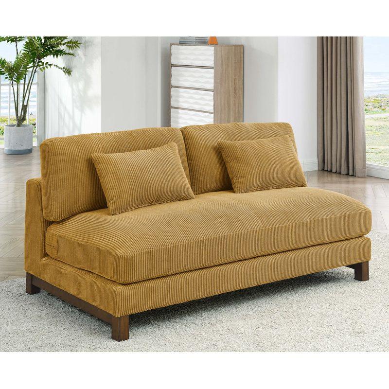 Modern Velvet 2 Seater Sofa - 200x85x85 cm - By Alhome - ALHOME