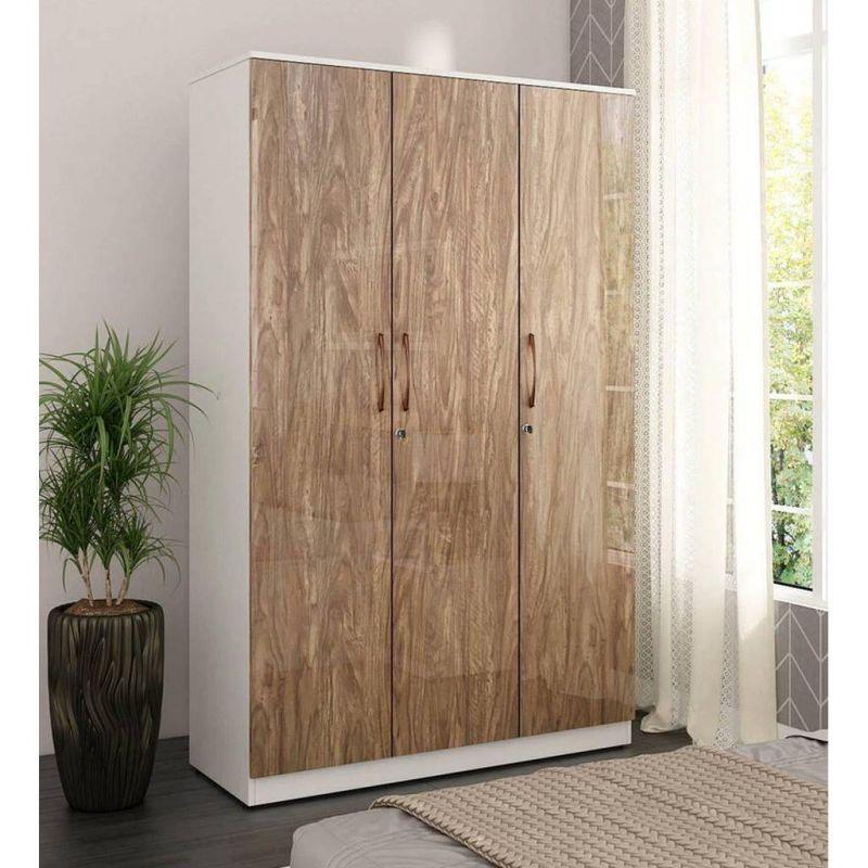 Beige Wardrobe For Timeless Sophistication with Spacious Storage by Alhome - ALHOME