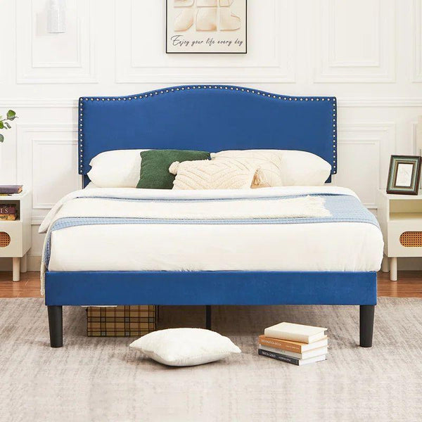 Royal Azure Super King Bed By Alhome - ALHOME