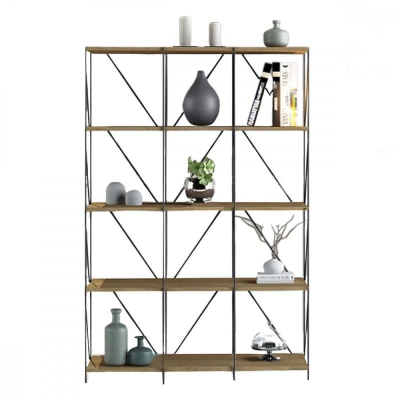 Multi-Use Malaysian Wood Shelving Unit - 5 Layers - By Baity - ALHOME