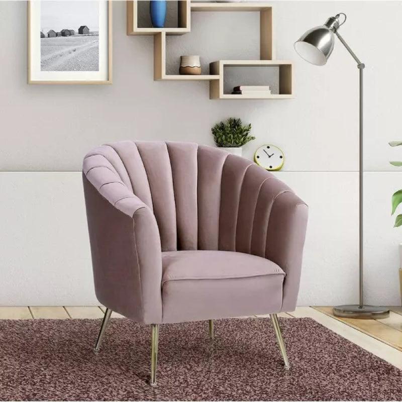 Modern Chic Velvet Arm Chair - 80x85x85 cm - By Alhome - ALHOME