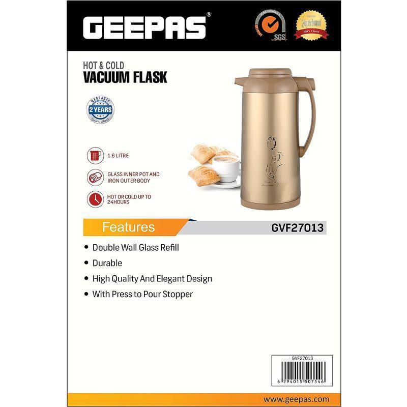 Geepas Hot & Cold Vacuum Flask - 1.3 Liter - GVF27012 - .com - Your Destination for Baby & Mother Needs in Saudi Arabia