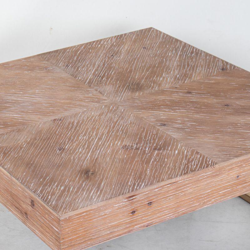 Square Center Table From Vintage Wood By AlHome - ALHOME