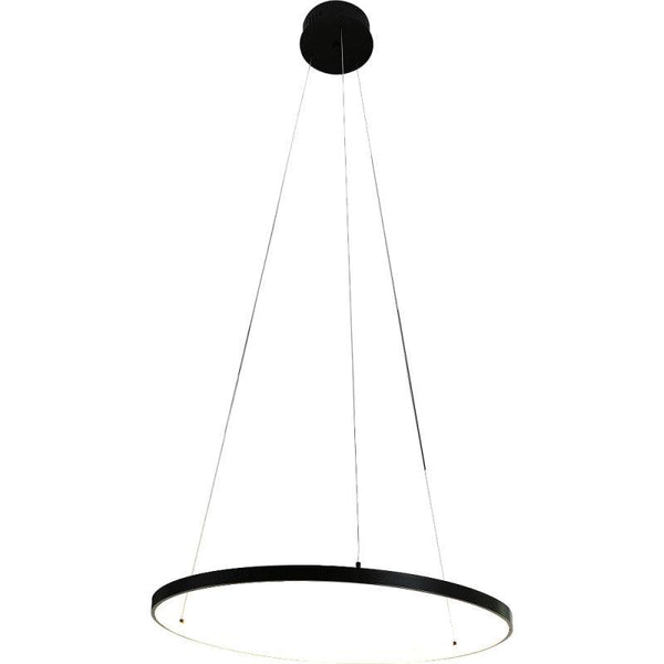 Modern Chandelier With Yellow Lighting - 15 Watts - Black By Alhome - ALHOME