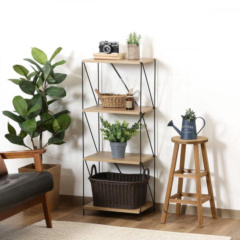 Multi-Use Shelving Unit From Malaysian Wood - 4 Layers - By Baity - ALHOME