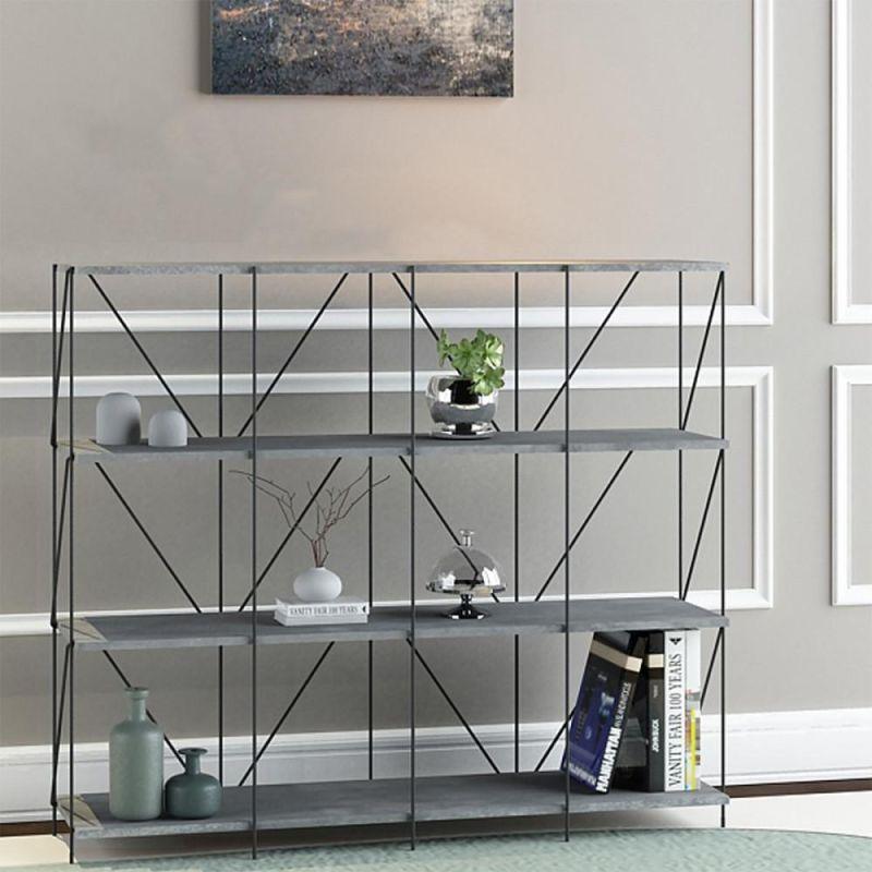 Multi-Use Shelving Unit From Malaysian Wood - 4 Layers - By Baity - ALHOME