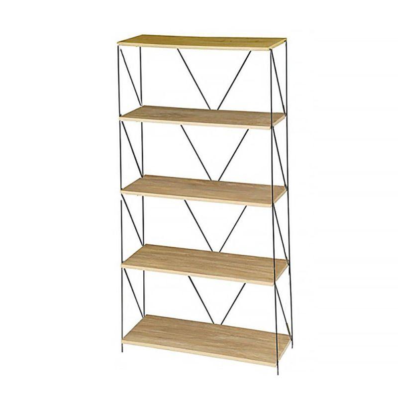 Multi-Use Malaysian Wood Shelving Unit - 5 Layers - By Baity - ALHOME