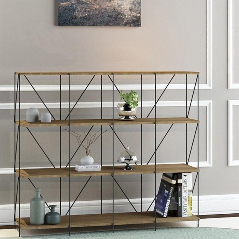 Multi-Use Shelving Unit From Malaysian Wood - 4 Layers - By Baity - ALHOME