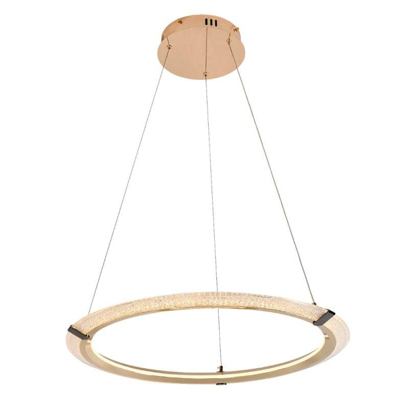 Modern Gold Chandelier With 3 Lights - 48 W By Alhome - ALHOME