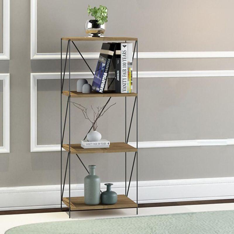 Multi-Use Shelving Unit From Malaysian Wood - 4 Layers - By Baity - ALHOME