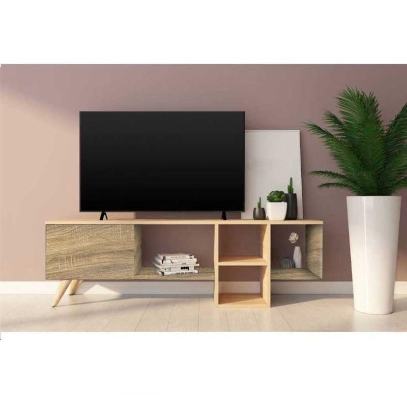 Beige TV Unit With Timeless Elegance for Your Entertainment Space By Alhome - 110113152 - ALHOME