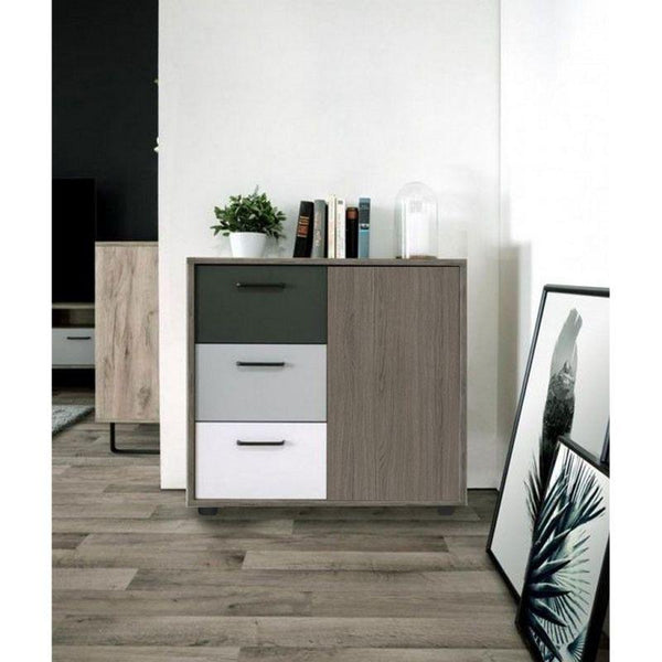 Shoe Cabinet with 3 Drawers and a Door By Alhome - ALHOME