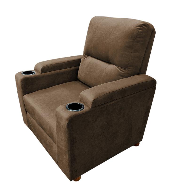 Velvet Classic Cinematic Recliner Chair with Cups Holder - E1 by In House - ALHOME