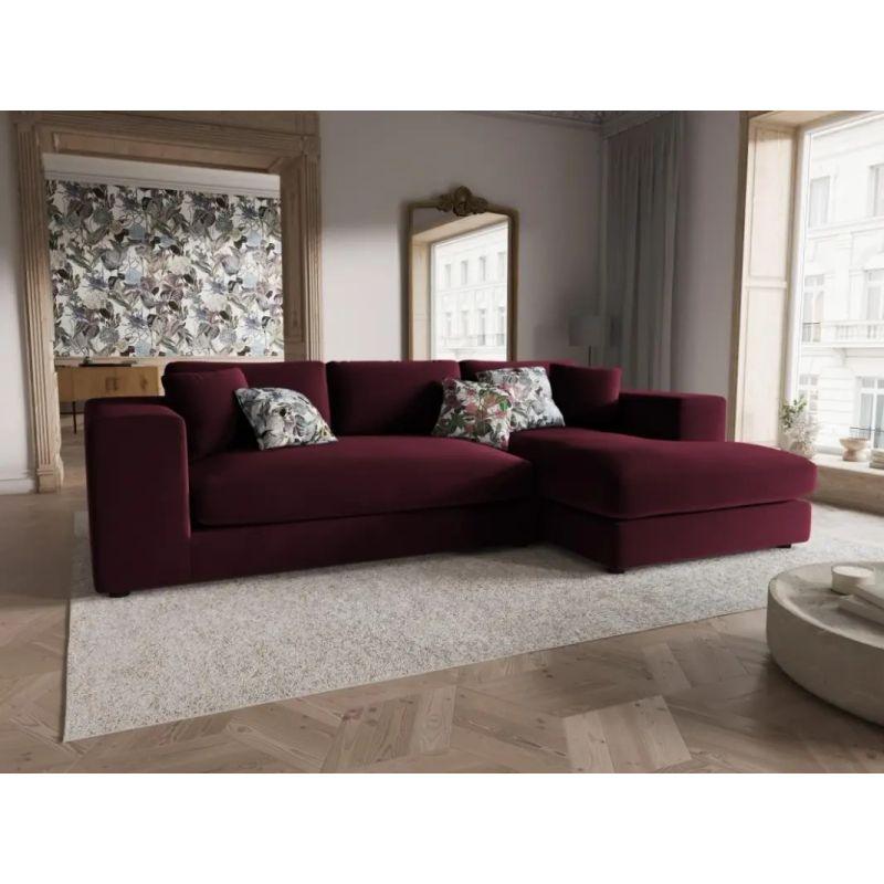 Big Velvet Corner Sofa - 280x170x85x85 cm - By Alhome - ALHOME