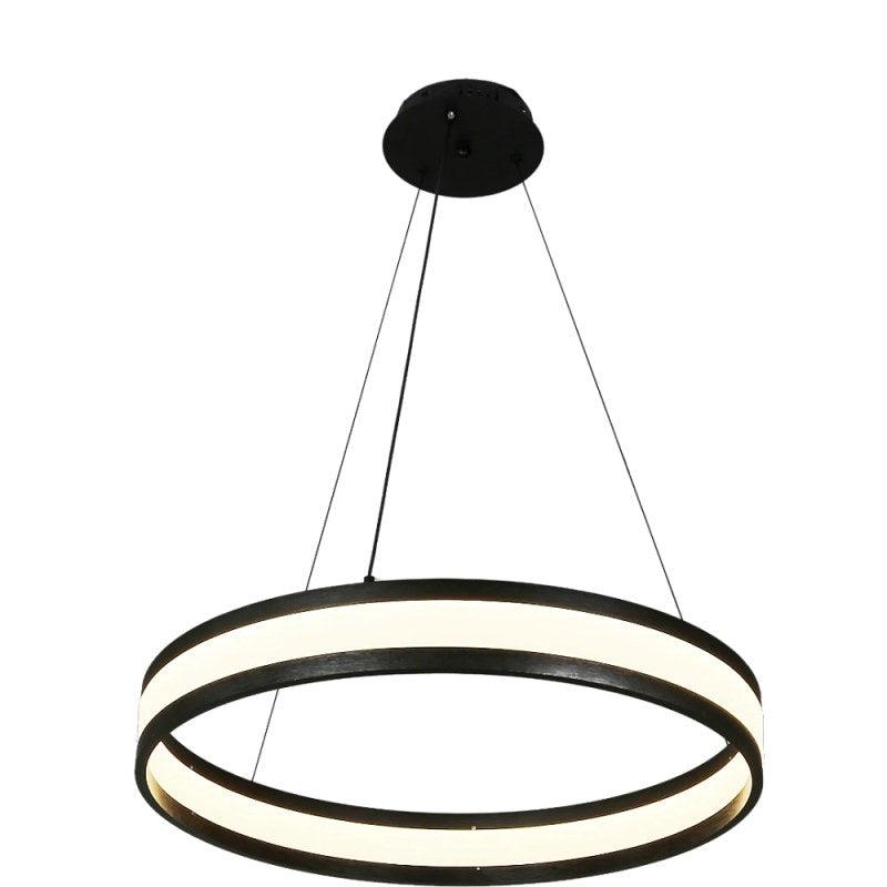 Modern Black Chandelier With 3 Lights - 48 W By Alhome - ALHOME