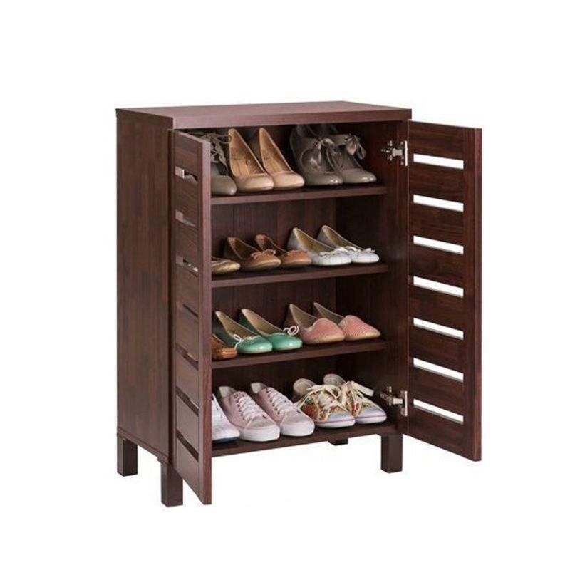 Brown Shoe Rack With Classic Elegance for Your Entryway By Alhome - ALHOME